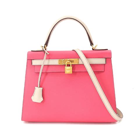 hermes kelly 28 epsom gold strap rose|Hermes kelly 28 for sale.